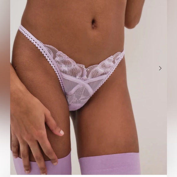 ❤️NWT For Love & Lemons Purple Sequined Bra & Panty Set Size M❤️ - Picture 8 of 17